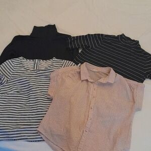 Bundle Lot 4 Womens Tops Shirts Blouses Various Styles Sizes M
